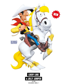 PRE-order - Beeld - Lucky Luke & Jolly Jumper  25 cm. - Collectoys  - 2026 - nieuw!