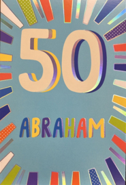 50 Abraham - Wenskaart Celebrate