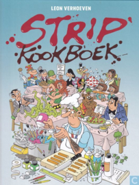 Stripkookboek  - 53 tekenaars / 58 recepten - deel 1 - hc - GESIGNEERD - 2019