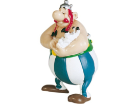 Asterix en Obelix - Obelix met Idefix   -  7 cm -  Kunststof figuur