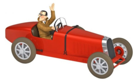 Kuifje auto - De Bugatti type 35 van Bobby Smiles  - Hergé - Moulinsart - 1:24 -  2019