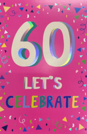 60 Let's Celebrate - Wenskaart Celebrate