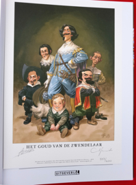 Het goud van de Zwendelaar -  luxe hardcover met linnen rug - grootformaat - met excl. prent 2020