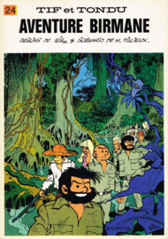 Tif et Tondu (Baard en Kale)- Deel 24 - Aventure Birmane (Birmaans avontuur) - FRANSTALIG - sc - 1976