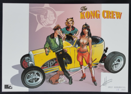 The Kong Crew - Deel 1 - hardcover luxe  met linnen rug (grootformaat) - met dossier + kunstdruk - Gelimiteerde oplage 200 ex.2022