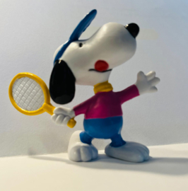 Peanuts - snoopy als tennisser - Schleich - speelfiguurtje (+/- 6cm)