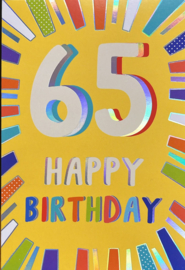 65 Happy Birthday - Wenskaart Celebrate