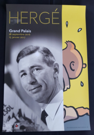 Kuifje poster - Affiche Hergé tentoonstelling Grand Palais - 2016