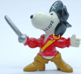 Peanuts - snoopy als piraat - Schleich -  speelfiguurtje (+/- 6cm)