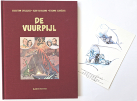 Voor Blake  en Mortimer - De Vuurpijl (deel 2/2) - hardcover luxe  rood linnen cover - Gelimiteerde oplage - 2023 - Nieuw!