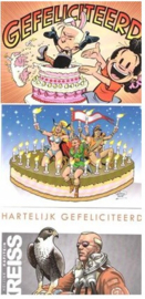 verjaardag  - 10 felicitatiekaarten met envelop - gesigneerd en genummerd -  2015