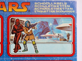 Star Wars - stickervel met 6 afneembare stickers - Lucasfilm Ltd - 1983
