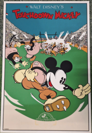 Zeefdruk - Walt Disney's - Touchdown Mickey - Sixty years Mickey Mouse -1988