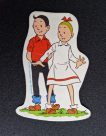 Suske en Wiske sticker - Suske en Wiske kijken ergens naar - Introduct - 1990