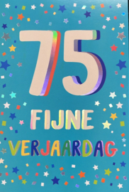 75 Fijne verjaardag - Wenskaart Celebrate