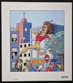 Prent C  - Esther Verkest - formaat: 21x23,5cm. -Gesigneerd - Gelimiteerde oplage 75 ex.