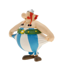 Asterix en Obelix - Obelix Pulling Pants   -  7 cm -  Kunststof figuur