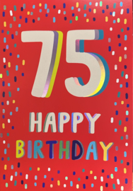 75 Happy birthday - Wenskaart Celebrate