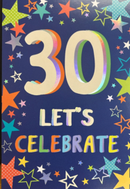 30 Let't Celebrate - Wenskaart Celebrate