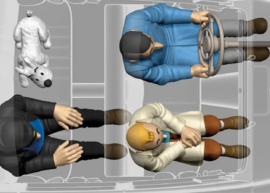 Kuifje auto - De Rover voor Nyon - Hergé - Moulinsart - 1:24 -  2019