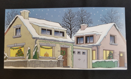 Set Wenskaarten De Kiekeboes - Thema: Kerst en jaarwisseling - 5 kaarten met envelop