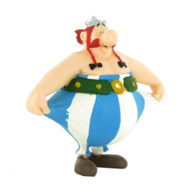 Asterix en Obelix - Obelix Pulling Pants   -  7 cm -  Kunststof figuur