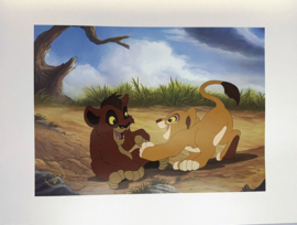 Disney Store - art print -  Exclusive Lion King 2 -Simba's Pride-  Lithograph - 1999