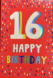 16 Happy birthday - Wenskaart Celebrate