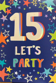 15 Let's Party - Wenskaart Celebrate