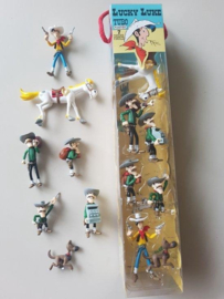 Lucky Luke tube - Minifiguren set 7 figuren - Plastoy - 2024