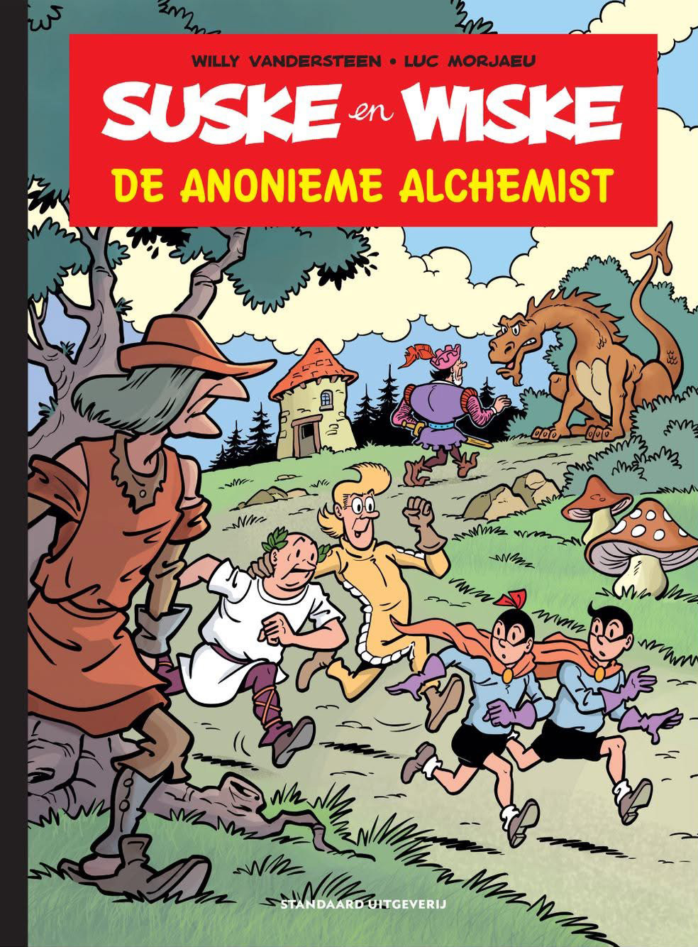 PRE-order - Suske en Wiske - De anonieme Alchemist - hommage reeks Suske en Wiske door.. - Grootformaat hardcover superluxe met linnen rug - 2025 - Nieuw!