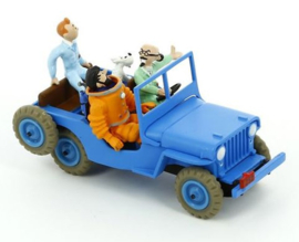 Kuifje Jeep - Hergé - Moulinsart  - 1:43 -  2002 -  zonder overdoos / met diorama  - Nieuw !