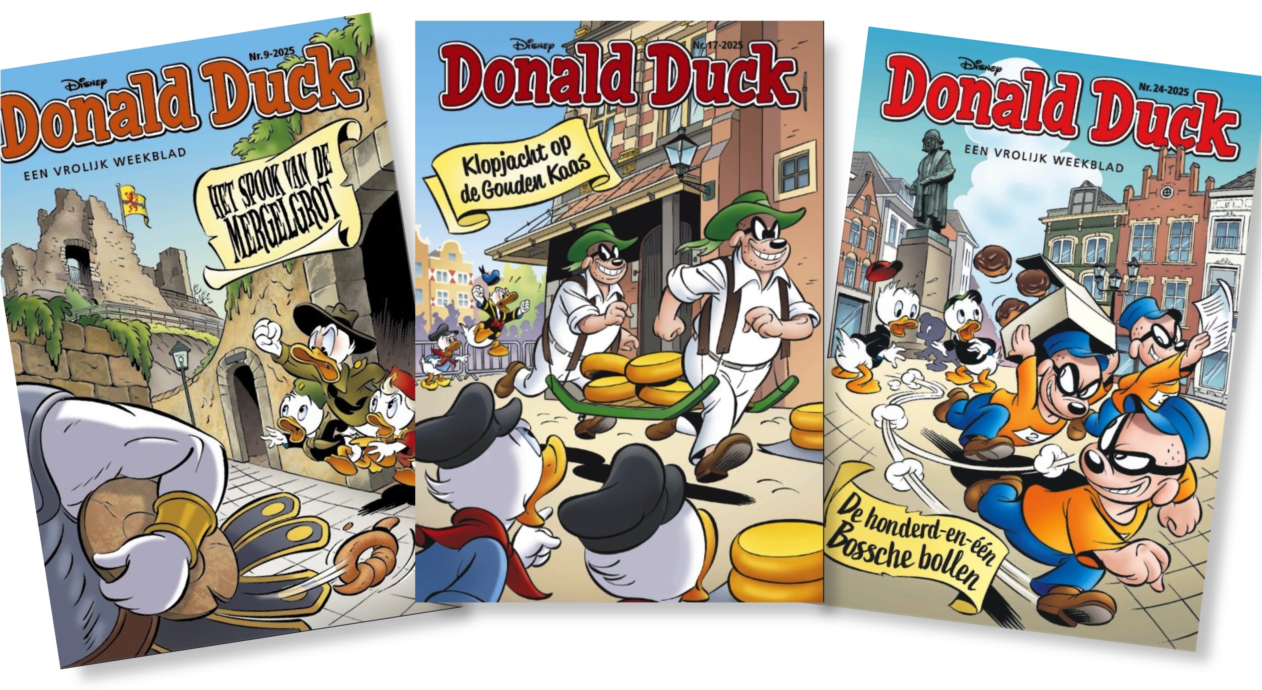 Donald Duck weekblad - Stedenthema set  - 3-delig (nr's: 9,17,24) - sc - 2025 - Nieuw!