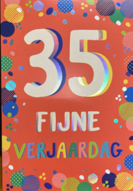 35 Fijne verjaardag - Wenskaart Celebrate