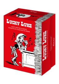 Lucky Luke  met  stapel albums  - Collectoys  - 2022