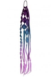 Bubble hair extensions blue/aqua/lavender