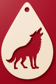 Griezel Schmink Sjabloon wolf