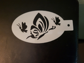 Vlinder Kelly Schmink Sjabloon 13 x 7 cm