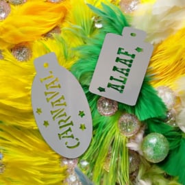 Carnaval set van 2 schmink sjablonen