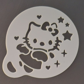 H Kitty -02  afmeting 7,5 x 7,5 cm