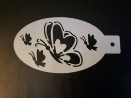 Vlinder  Joke Schmink Sjabloon 13 x 7 cm