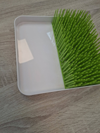 Gras groen stencil opberg bak