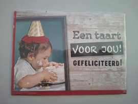 Wenskaart Verjaardag-09  incl. brievenbus verzending