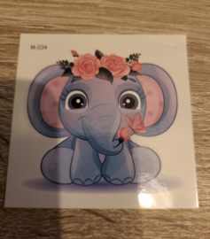 Water Tattoo  Olifant M-034