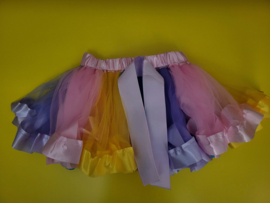 Regenboog tutu rokje A-1 voor kinderen van 5 tot 6 jaar (29 cm)