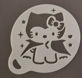 H Kitty -05  afmeting 7,5 x 7,5 cm