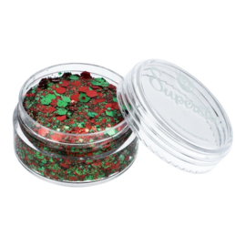 Superstar Chunky Glitter Cream Red & Green (Kraaiendonk)