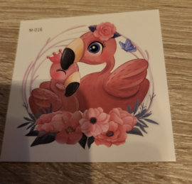 Water Tattoo Flamingo Duo  M-016