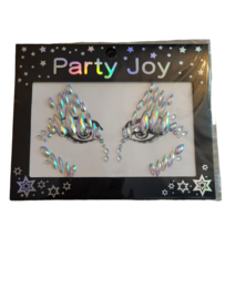 Party Joy Face Jewels Zilver Eye