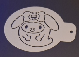 My Melody afmeting 9 x 7,5 cm